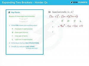 How To Expand Double Brackets (Expand Two Brackets) GCSE & IGCSE Maths