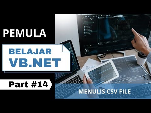 Tutorial Belajar VB Net #14 | Menulis CSV File | Belajar Visual Basic Untuk Pemula Dasar