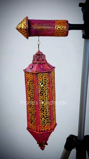 266K views · 5.2K reactions | Lamp From Cardboard ✨️ #boho #bohodecor #bohopainting #painting #fabricpainting #frame #art #artist #artistsoninstagram #artandcraft #artwork #artofinstagram #artoftheday #decoracion #homedecor #decor #bestoutofwaste #trashtotreasure #reuse #recycle #cardboardcraft #terracottapots #Terracotta #terracottaplates #festive #diwali #navratri #decoration | Mansi's Handmade | Facebook