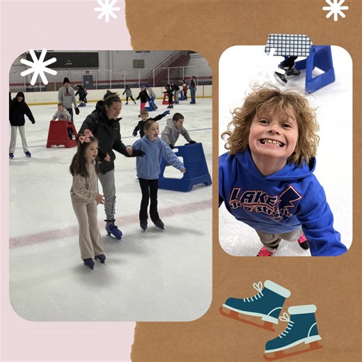 Third graders at Lake Elementary have been learning all about the Winter Olympics in their PE class. They learned about the history behind the games, the traditions, as well as about all of the different sports athletes can compete in. After learning all about these winter sports, our PE teachers thought there is no better way to end the unit than to try one! Third grade students and their families were invited to join in on some fun at Center Ice Sports Complex for some ice skating! Countless s