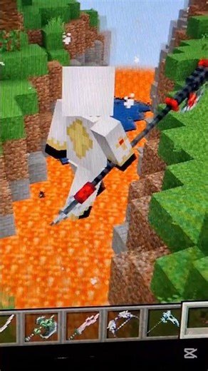 POV: I Cracked Open Lava From Underground! #minecraft #shortsfeed #shorts #comedyeffect