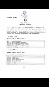 Exam Schedule: 4 Years B. Sc., BBS, BA & B.Ed – Second Year (Regular) Revised Date: 2082-08-19 Follow us on: Tribhuvan University | Tribhuvan University