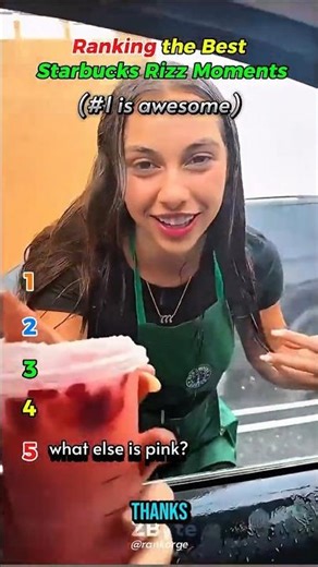 Ranking The Best Starbucks Rizz Moments #shorts #rizz