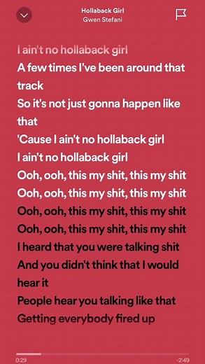 Gwen Stefani - Hollaback Girl Speed Up Lyrics