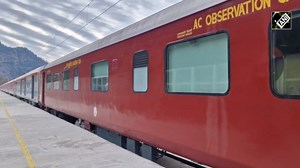 Watch: Stunning Katra-Banihal train journey over highest railway Chenab Bridge in J&K