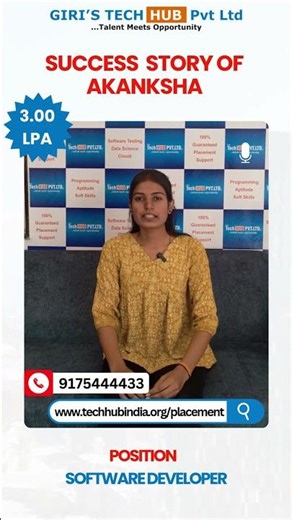 Success Story of Akanksha Placed with 3.00 LPA | Top IT Training & Placement Institute in Pune