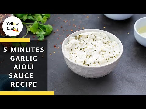Simple Homemade Garlic Aioli Sauce Recipe for Seafood and More