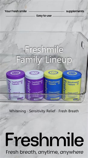 Your whole smile routine? Yeah, it’s in here. 💼➡️😁 #toothpaste #teeth #freshmile #freshmileoralcare #freshmiletoothpastetables #dental #fyp