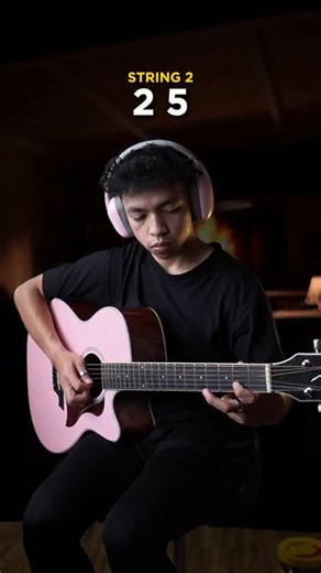 Shifa Iman | Guitar Tutor on Instagram: "Shape of You - Ed Sheeran | Guitar tabs one strings #guitartutorial #guitartabs"