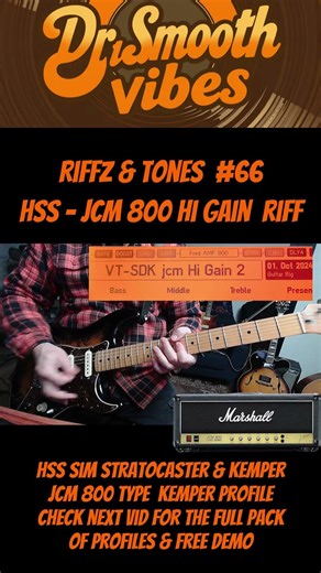 Riffz 'n Tones #66 monster HSS strat tone on JCM 800