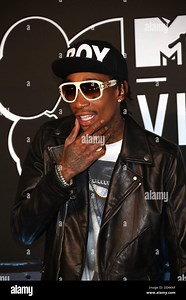 Brooklyn, New York, USA. 25th Aug, 2013. US rapper Wiz Khalifa arrives on the red carpet for the MTV Video Music Awards at the Barclays Center in Brooklyn, New York, USA, 25 August 2013. Photo: Hubert Boesl/dpa/Alamy Live News Stock Photo - Alamy
