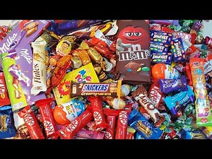 Lot's of candies M&M's snikers milka cuppo dream bar choco, New interesting candies