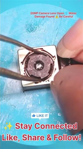 20MP Camera Lens Open & Water Damage Cleaning | Step By Step Professional Repair 🛠️