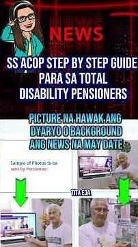 🟣 SSS ACOP STEP BY STEP GUIDE PARA SA TOTAL DISABILITY PENSIONER!