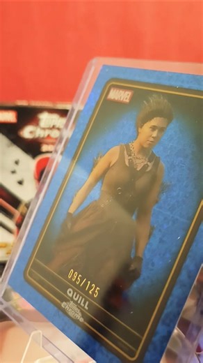 Random Card Review.3. Quill #45 blue parallel. Topps chrome Deadpool 2025 #toppschrome #rdeadpool