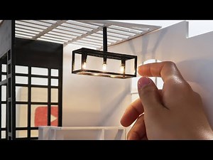 DIY Miniature -Working Modern Chandelier