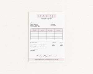 Pink Invoice Template, Attorney-reviewed Small Business Form, Digital Download Canva Template - Etsy