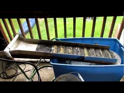 MY HOMEMADE HIGHBANKER, RECIRCULATING SLUICE BOX
