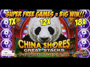 ☆NEW DELIVERY☆ CHINA SHORES GREAT STACKS Slot Bonus BIG WIN!!!