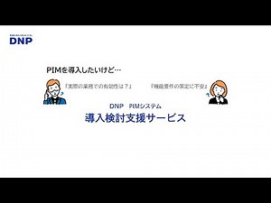 DNP PIMシステム 導入検討支援サービス