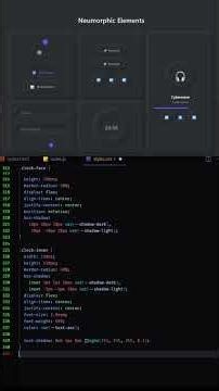 Neumorphic Elements #html #css #javascript #webdevelopment #javascript_projects