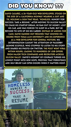 Homeless Web Developer Hands Out Résumés—and Hope Goes Viral