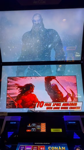 Mark Zubricki on Instagram: "Playing Conan at $10 a spin!! #slots #casino #gambling #betting #comedy #bonus #money #conan"