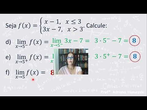 LIMITES LATERAIS - Resolução de Exercícios