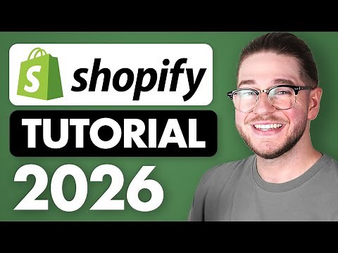 Tutorial de Shopify para Principiantes 2026 (Configuración Completa de la Tienda)