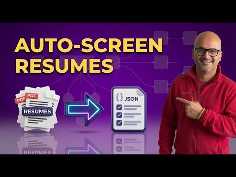 How to Build an AI Resume Screening System for Recruiters with n8n - Part 01 | n8n Full Course