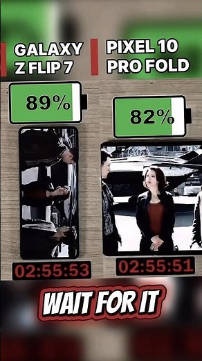 GALAXY Z FLIP 7 VS PIXEL 10 PRO FOLD !! BATTERY TEST