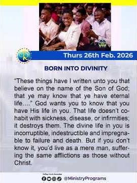 RHAPSODY OF REALITIES || Thursday 26th February 2026