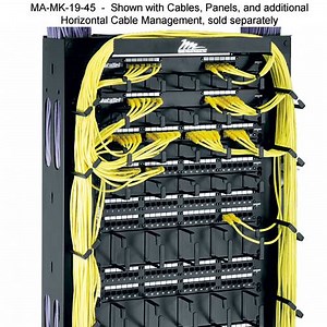 [Hot Item] Metal Ventical Wire Manager Shielded Cable Organizer with Metal Cable Management