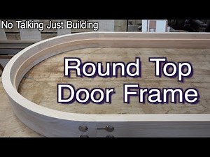 Japanese woodworking projects // How to make round top door frame // ASMR // No music,No talking