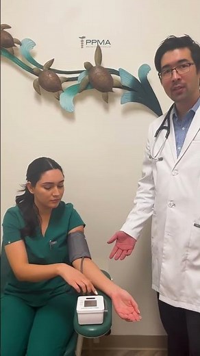 How to put on a blood pressure cuff - with Dr. William Davis & staff #shorts #ppma
