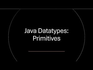 Primitive Datatypes in Java