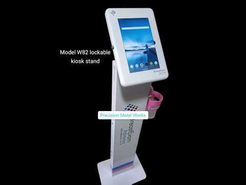 Floor Anti theft tablet kiosk stand - POS Kiosk Ipad, Samsung, Lenovo tablet by Precision Metal Work