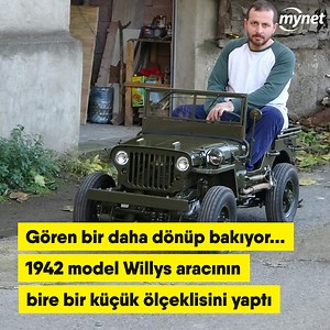 3.5M views · 65K reactions | 1942 model Willys aracının minisini yaptı | Mynet | Facebook