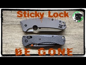 Easily Eliminate Knife Lock Stick - Demonstrated on a Benchmade Axis Lock and Spyderco Frame Lock
