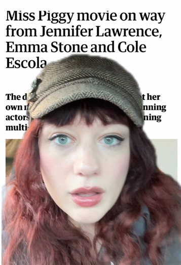 life is good #themuppets #misspiggy #disney #emmastone #jenniferlawrence