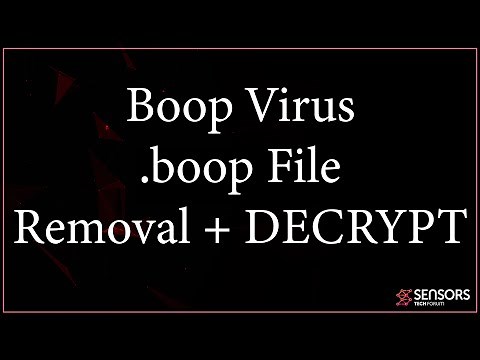 Boop Virus (.boop File) - Removal and DECRYPTION Guide