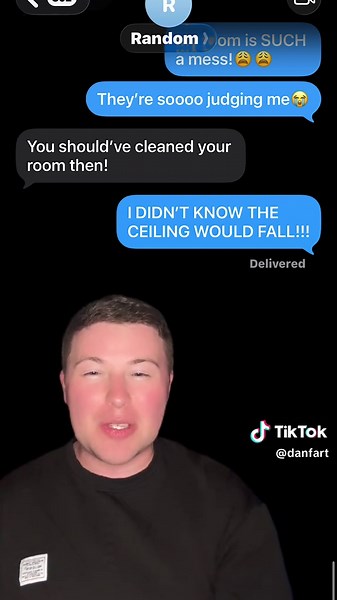 Texting Random Numbers!📱😂: MY CEILING FELL!!!🏠😱 #funny #fyp #prank #viral