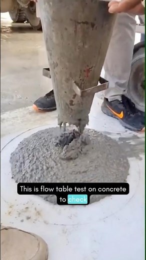 Flow Table Test on Concrete- Workability Test on Concrete #workability #testonconcrete