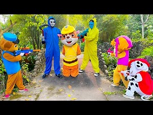 PAW Patrol Ultimate Rescue: Rescue RUBBLE From BAD GUYS ?? | Paw Patrol Funny Action In Real Life