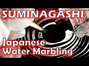 #202 Japanese Water Marbling Suminagashi / Ink and Soap DIY Postcards / Beginners Guide