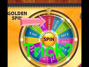 Get Free Golden Spin And Win (1Million)Coins 100%