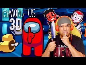 CAN I GET AWAY WITH IT!? IT'S IN 3D NOW!! [AMONG US 3D] w/‪@CaRtOoNz‬ ‪@H2ODelirious‬ GANG