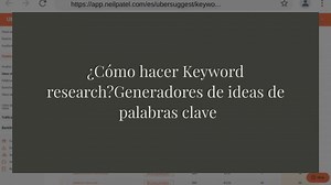 ¿Cómo hacer Keyword research? Generadores de ideas para palabr...