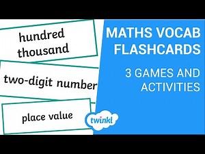 3 Games To Play With Maths Vocabulary Word Cards