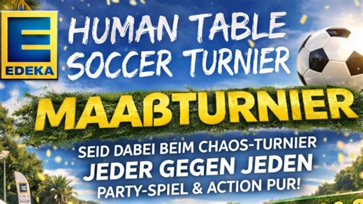 EDEKA Maaß Human Table Soccer Turnier 2026 on 06.06.2026 in None - Rausgegangen